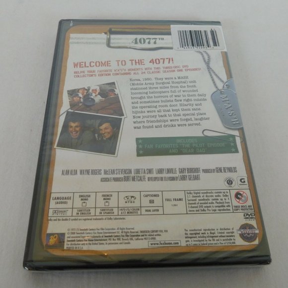 MASH Season One 1972 Collectors Edition 3 DVD Set 2008 Alan Alda Loretta Swit - Picture 2 of 2